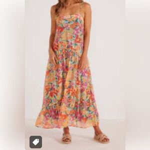 Mink Pink Valla Midi Dress size Medium